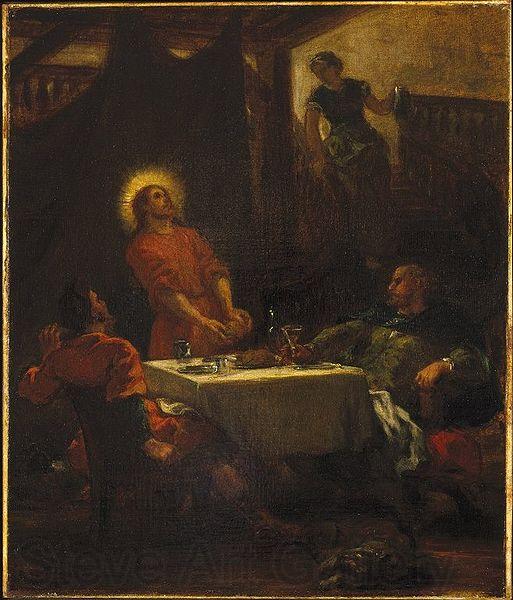 Eugene Delacroix Disciples at Emmaus Germany oil painting art